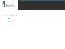 Tablet Screenshot of bayraslilaw.com
